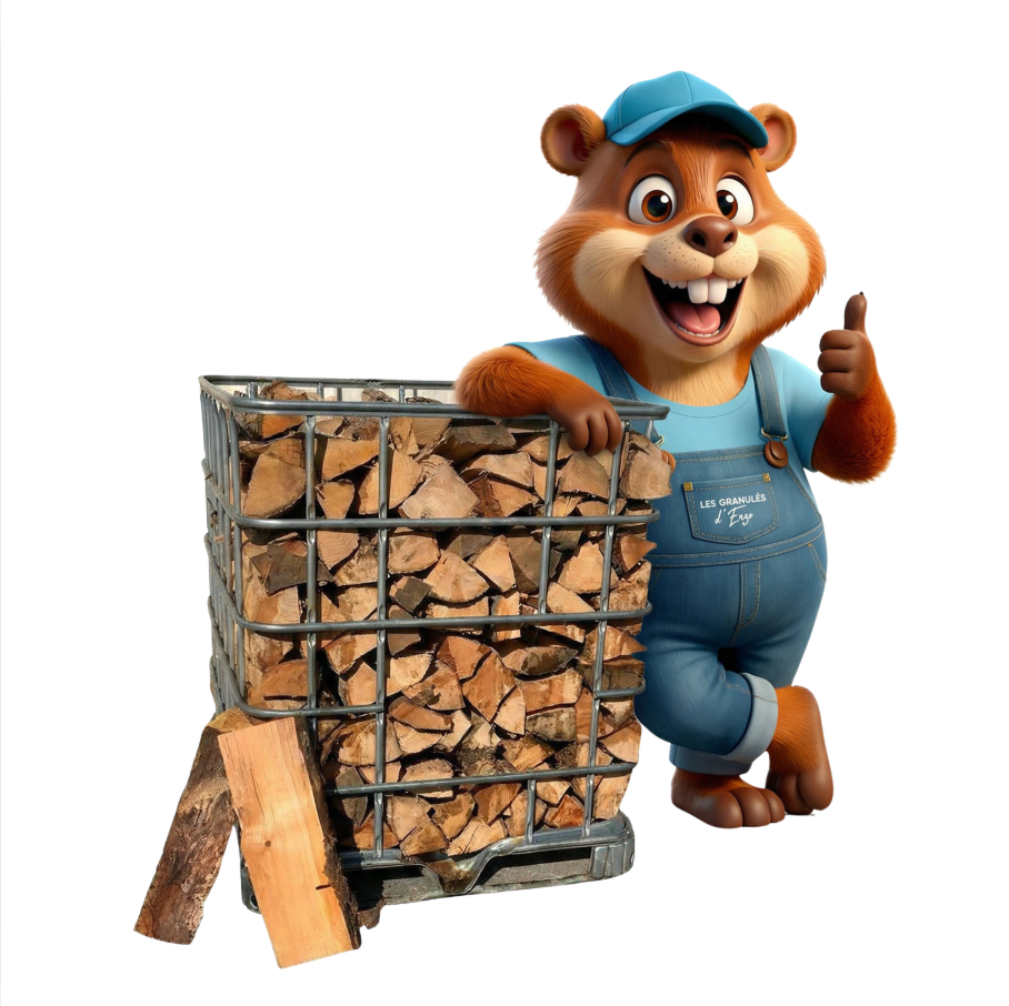 Bûches de bois Enzo - Bois MI-SEC 25CM - livré en box