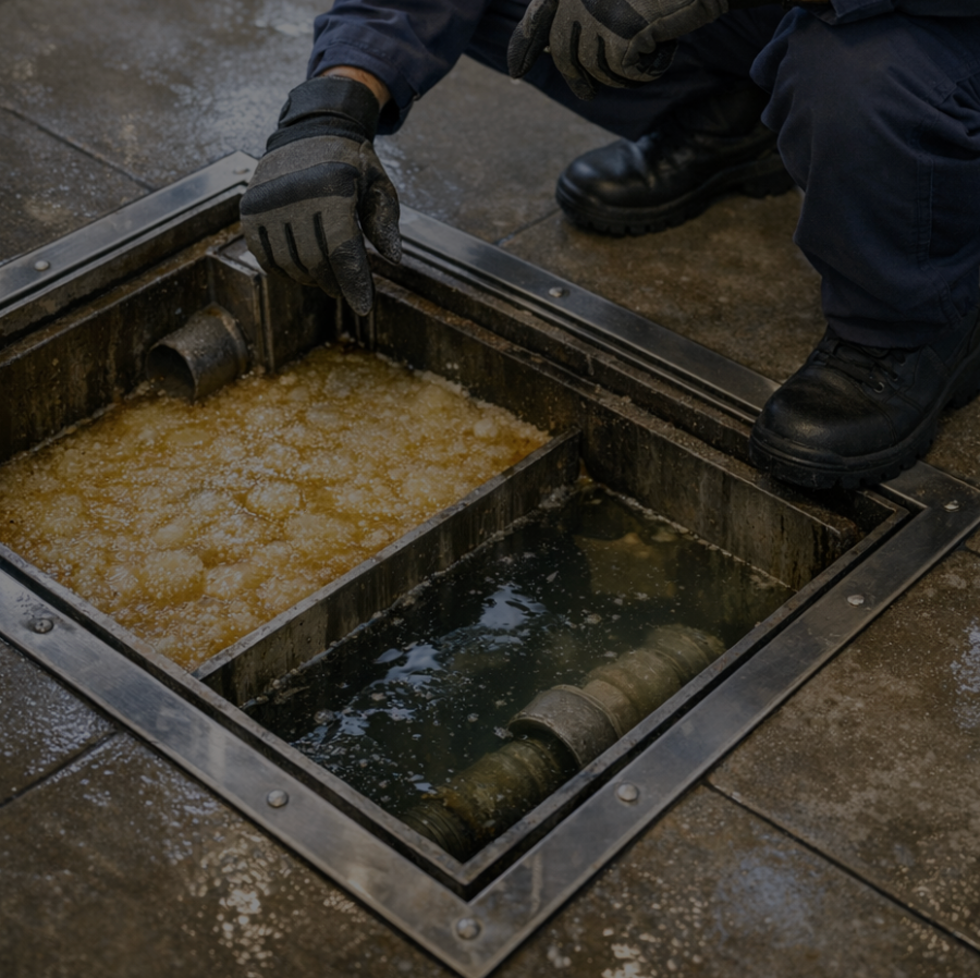 Vidange et entretien de bacs à graisse