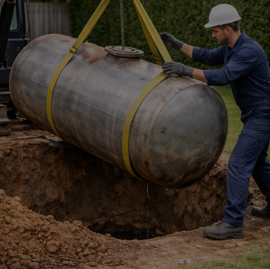 Intervention sur les cuves à fioul