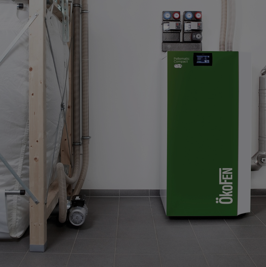 Installation de chaudières à granulés