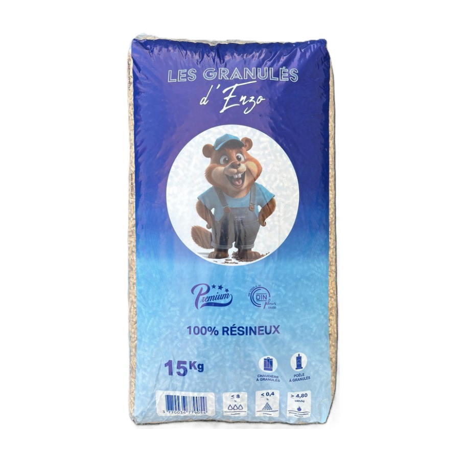 Granulés de bois Enzo - Sac de 15 kg
