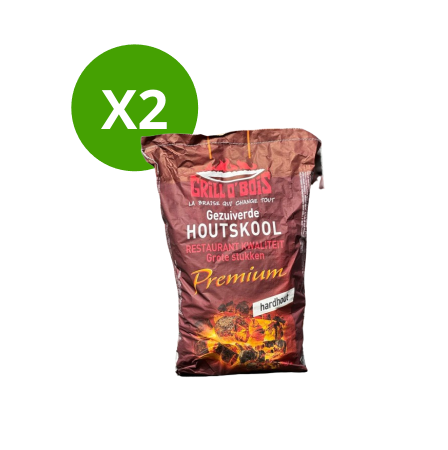 Charbon de bois premium (8KG/sac)- 2 sacs