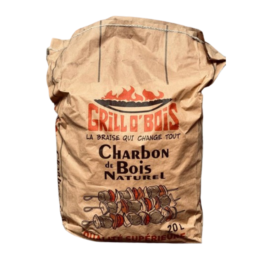 Charbon de bois naturel (20L/sac) - 1 sac
